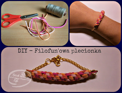 Filofunowa skręcona plecionka DIY z 4 sznurków - zrób bransoletkę lub naszyjnik!