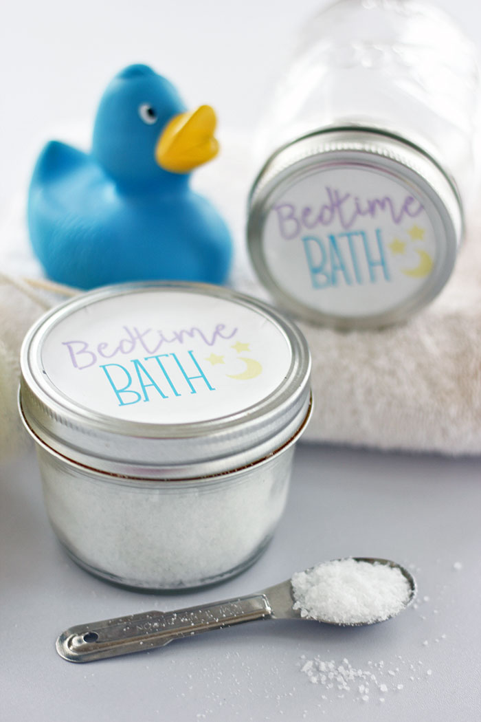 DIY Relaxing Bath Salts for Kids with Free Printable Labels Sunny Day Family