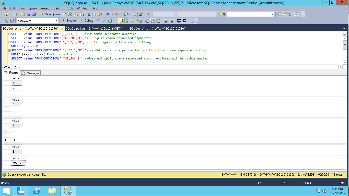 All about SQLServer: SQL Server - Split CSV into separate row and other ...