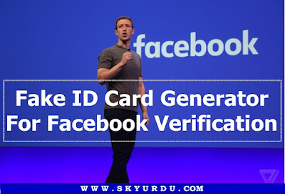 Fake ID Card Generator For Facebook Verification