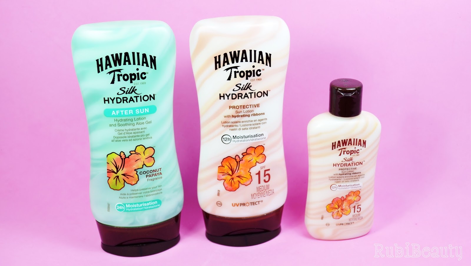 rubibeauty review hawaiian tropic silk hydration protector aftersun trnd