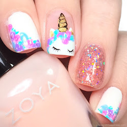 nail unicorn nails unicorns tutorial glitter cons pros tips dozen digital polish manicure pink mythical creatures colors