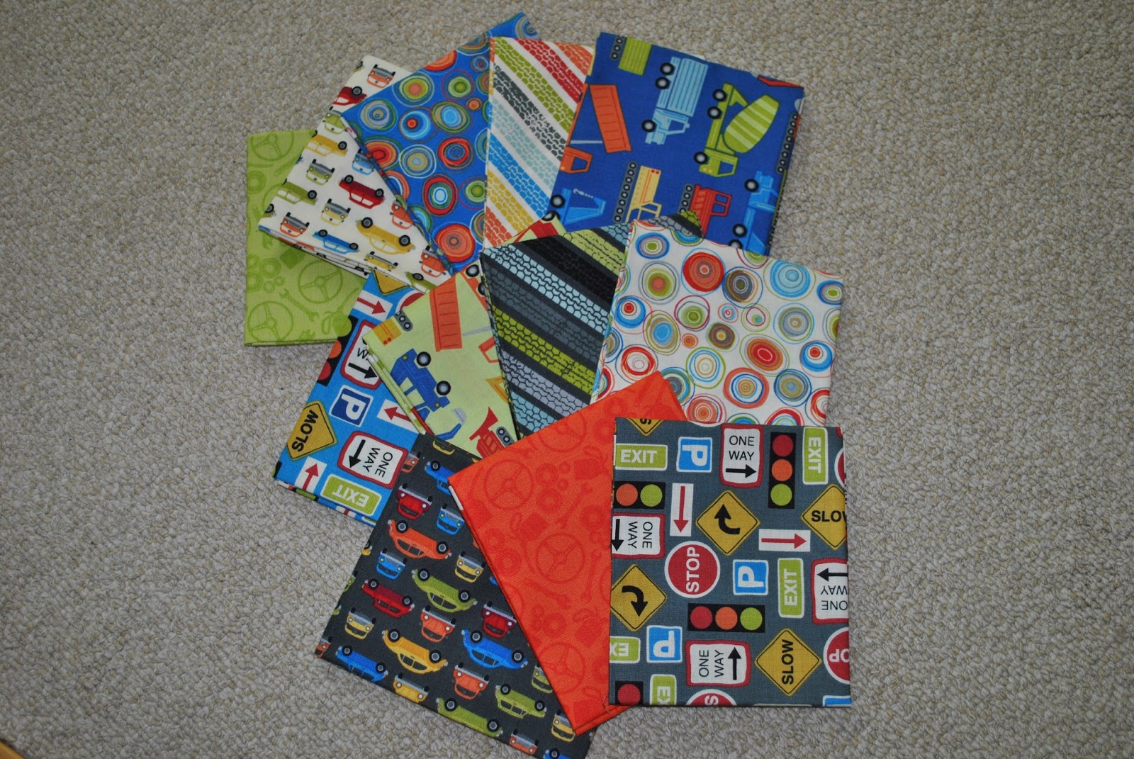 Sweet Jane's Quilting Auto Fabric Baby Boy Quilt