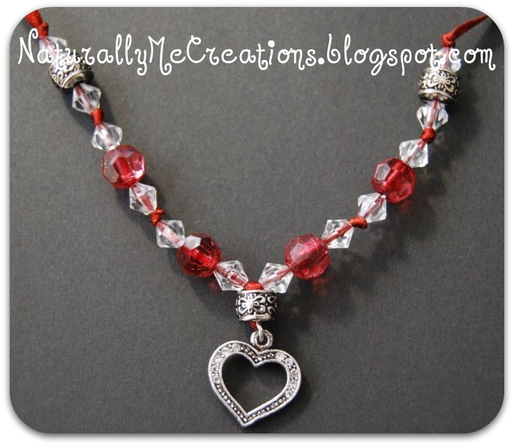 Naturally Me Creations Ribbon & Bead Necklace