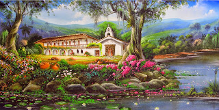 pintura-de-paisajes-con-fincas-de-colombia