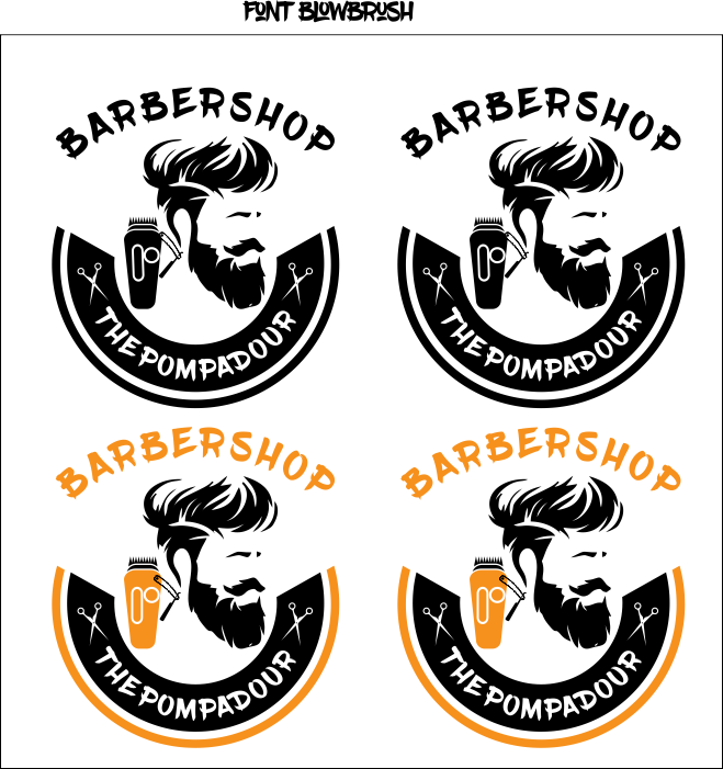 Contoh Logo Barbershop Cdr Free Guru Corel