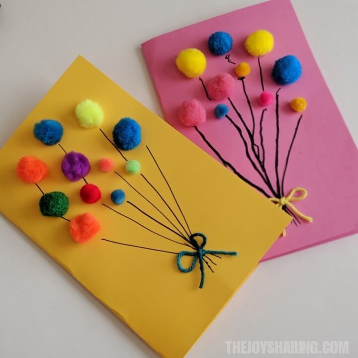 Pipe Cleaner Lollipop Valentine's Card - The Joy of Sharing