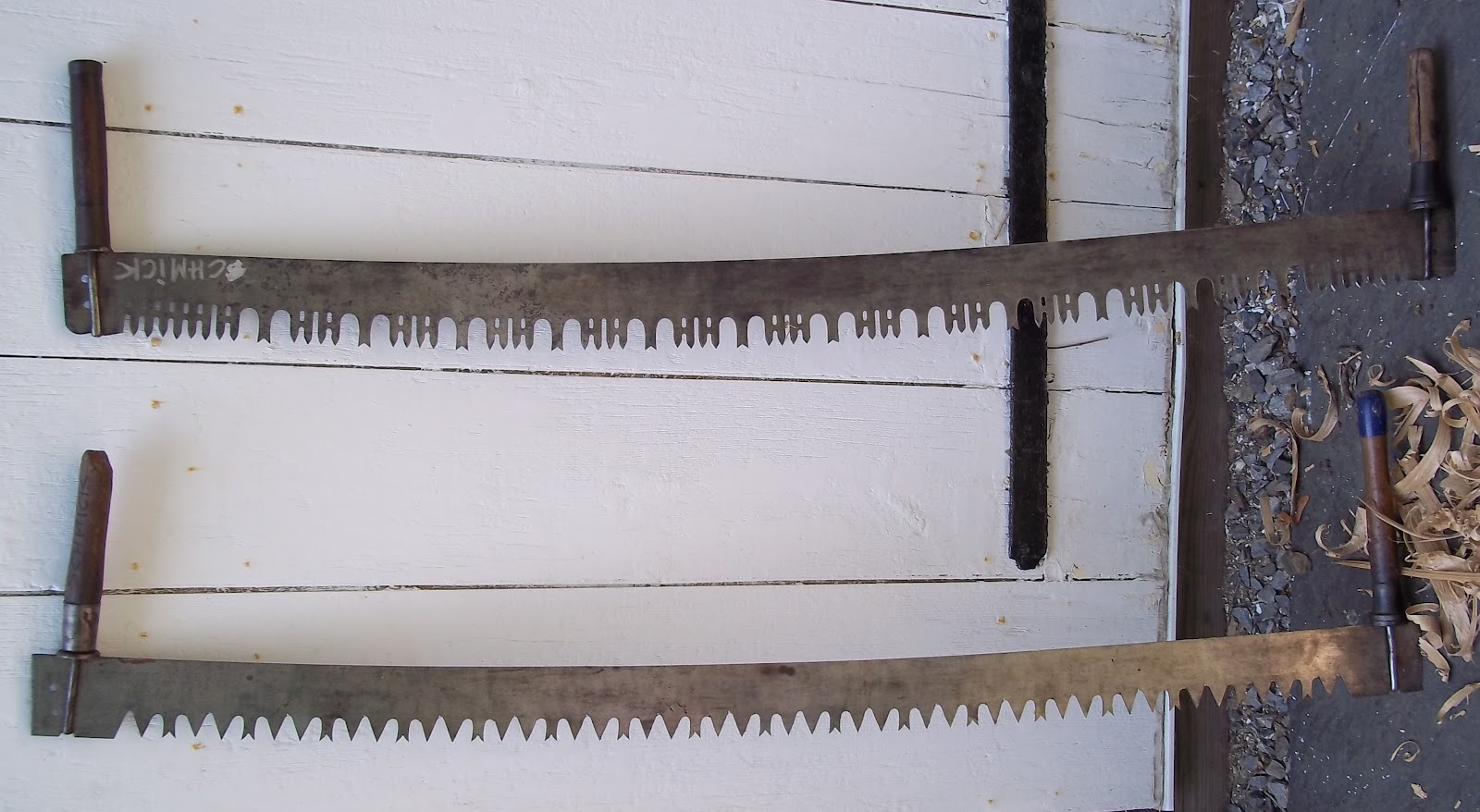 Historic Warwick Blog Living History Two Man Saw Activity at the