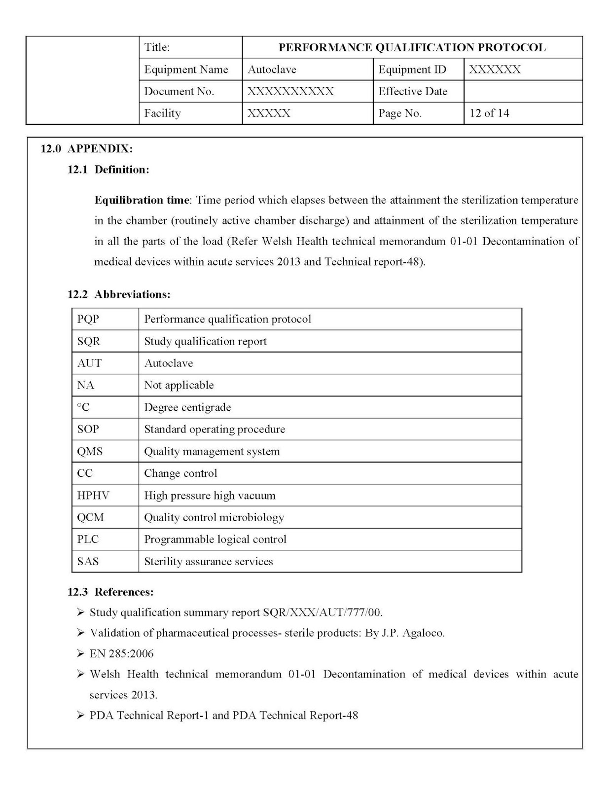 VALIDATION GUIDELINE Autoclave PQ protocol