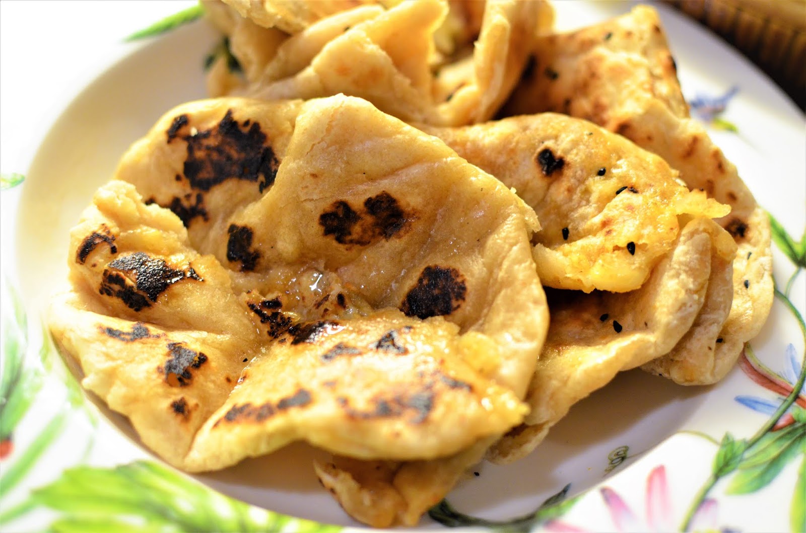 Amritsari Paneer Kulcha (Flatbread stuffed with Indian cottage cheese)