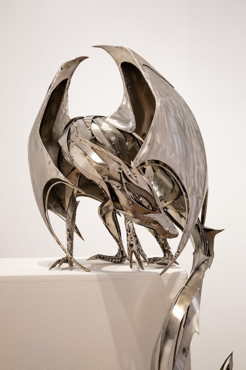 As esculturas de animais metálicos de Georgie Seccull Georgie Seccull arte esculturas metálicas de animais sucata