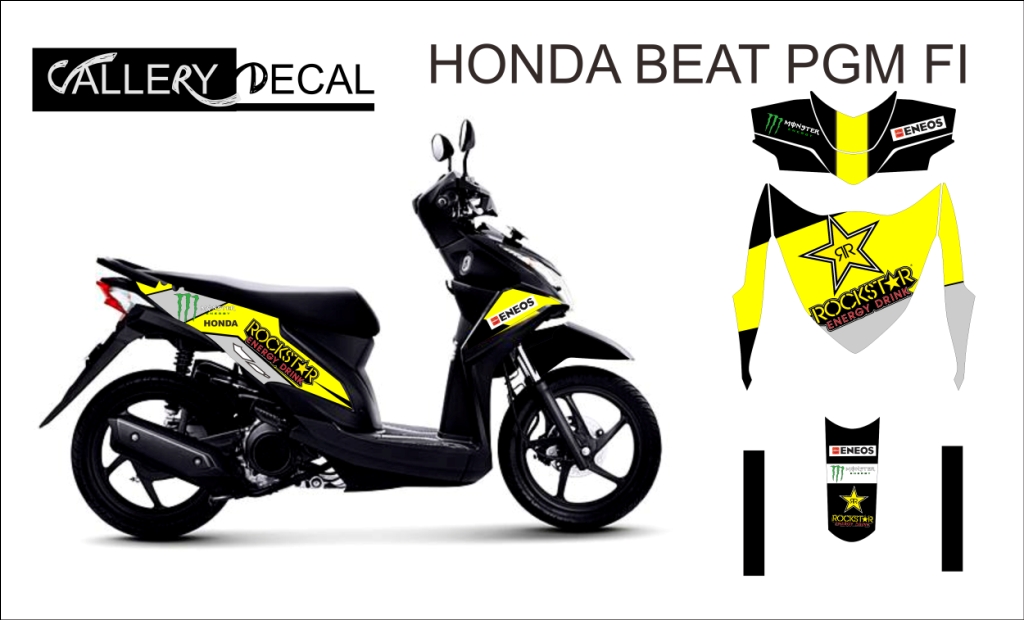 GALLERY DECAL Decal striping honda beat pgm fi