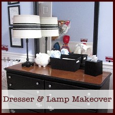 dress and lamp makeover