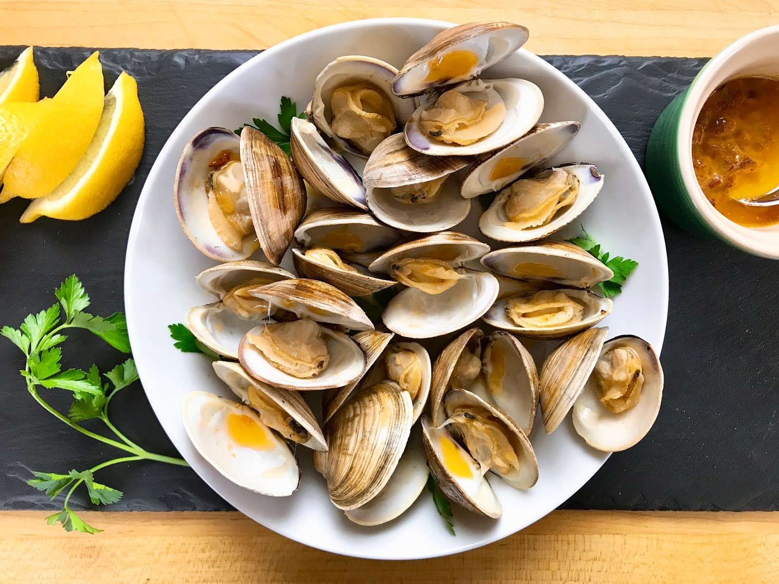 Grilled Clams with Chipotle Butter