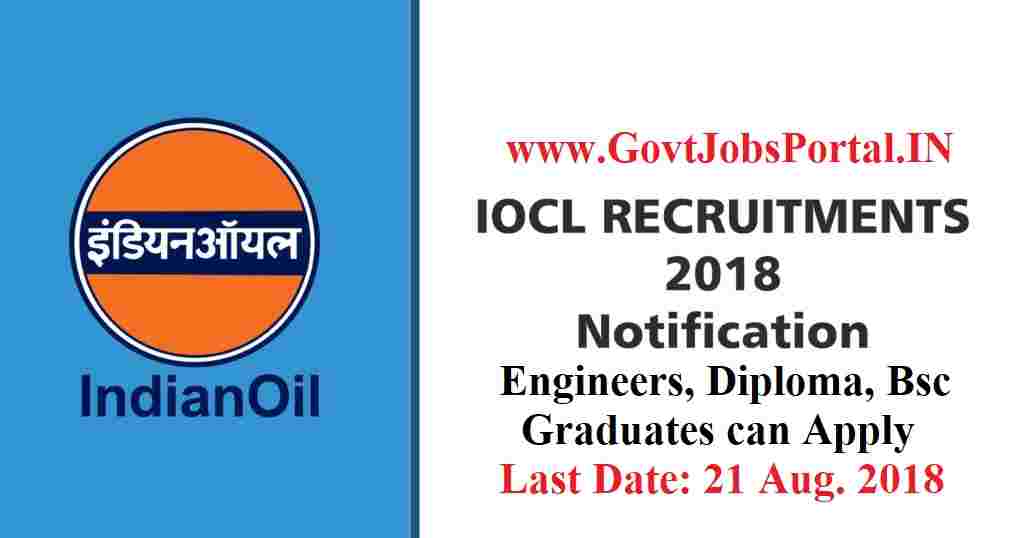 Indian Oil Recruitment 2018 40 Jr. Engineer Jobs through IOCL Recruitment