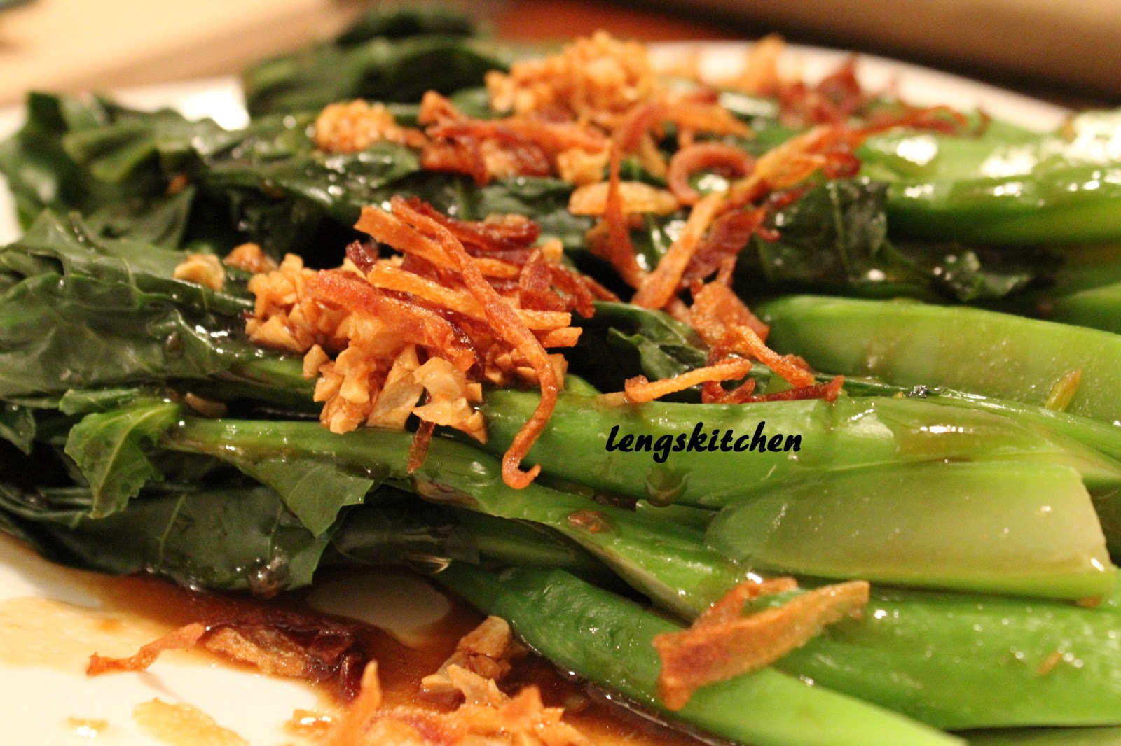 Kitchen Chaos Kailan (Chinese Broccoli) with Oyster Sauce 蚝油芥兰