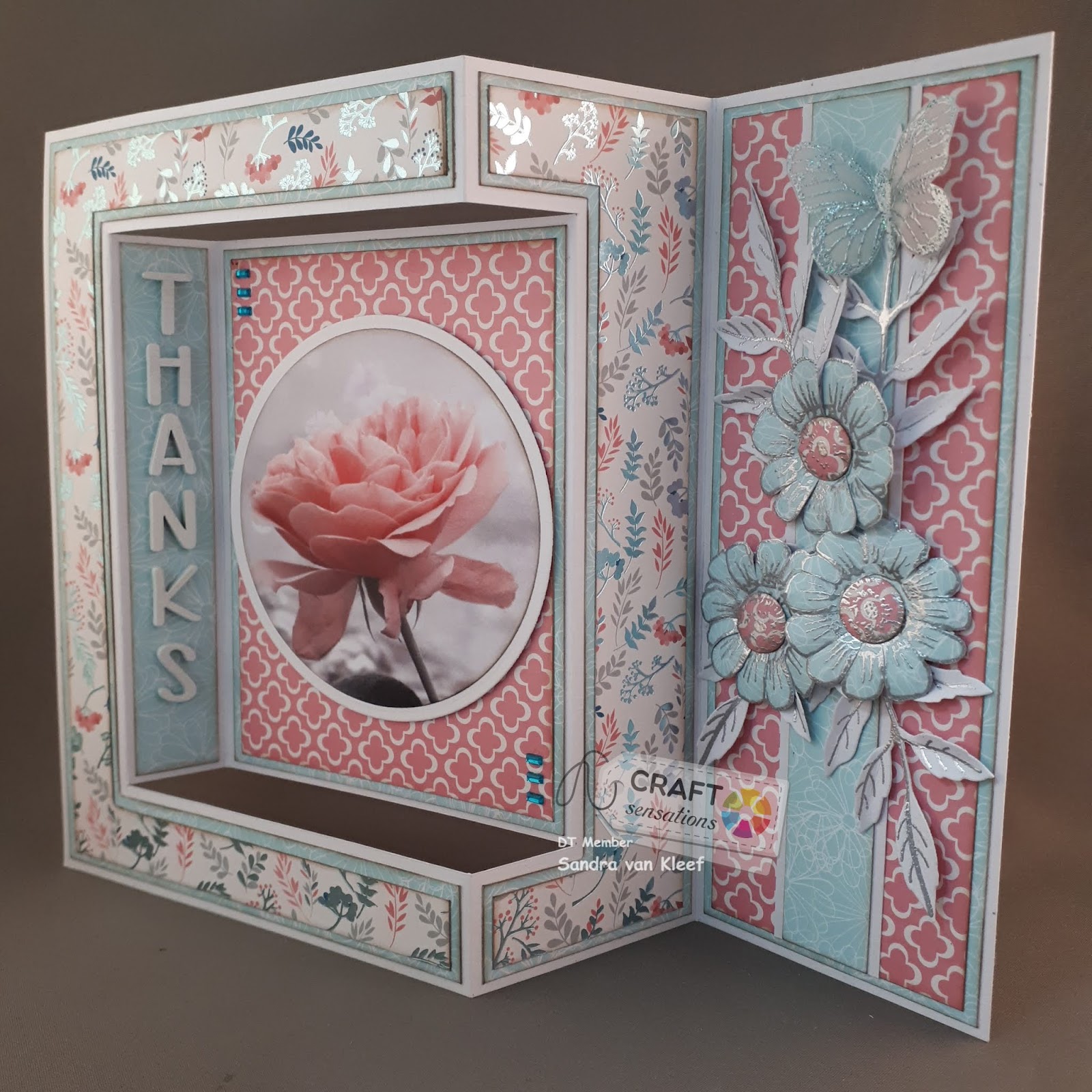 Craft Sensations Side panel fold card