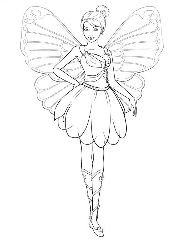 images barbie coloring pages - photo #25