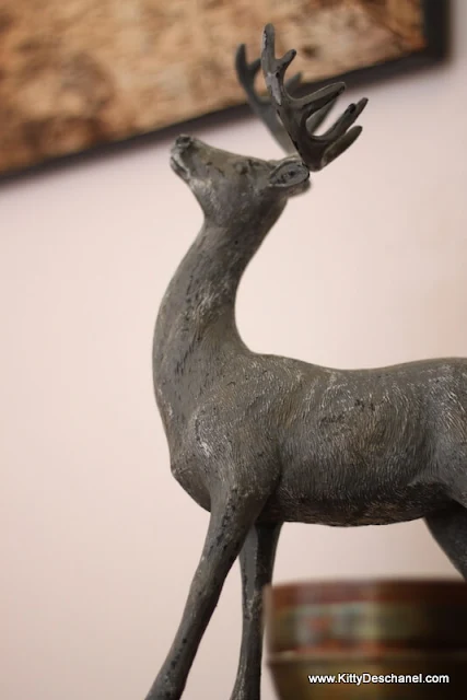 small deer statue
