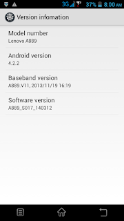 LENOVO A889 FLASH FILE MT6582 1000% TESTED  FACTORY FIRMWARE !!