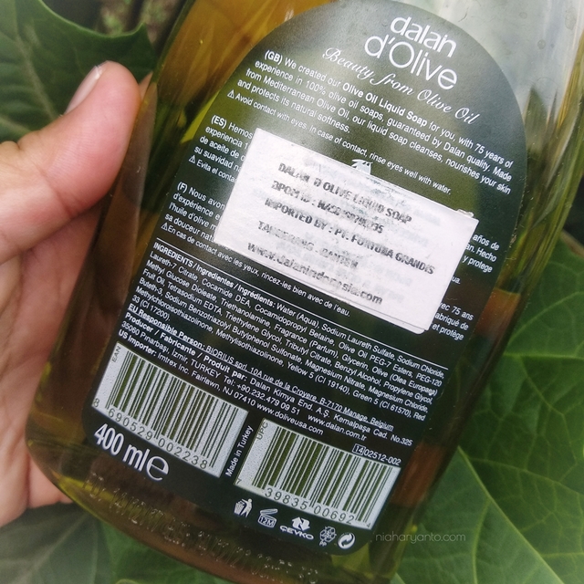 [Review] dalan d’Olive Olive Oil Liquid Soap Nia Haryanto's Blog