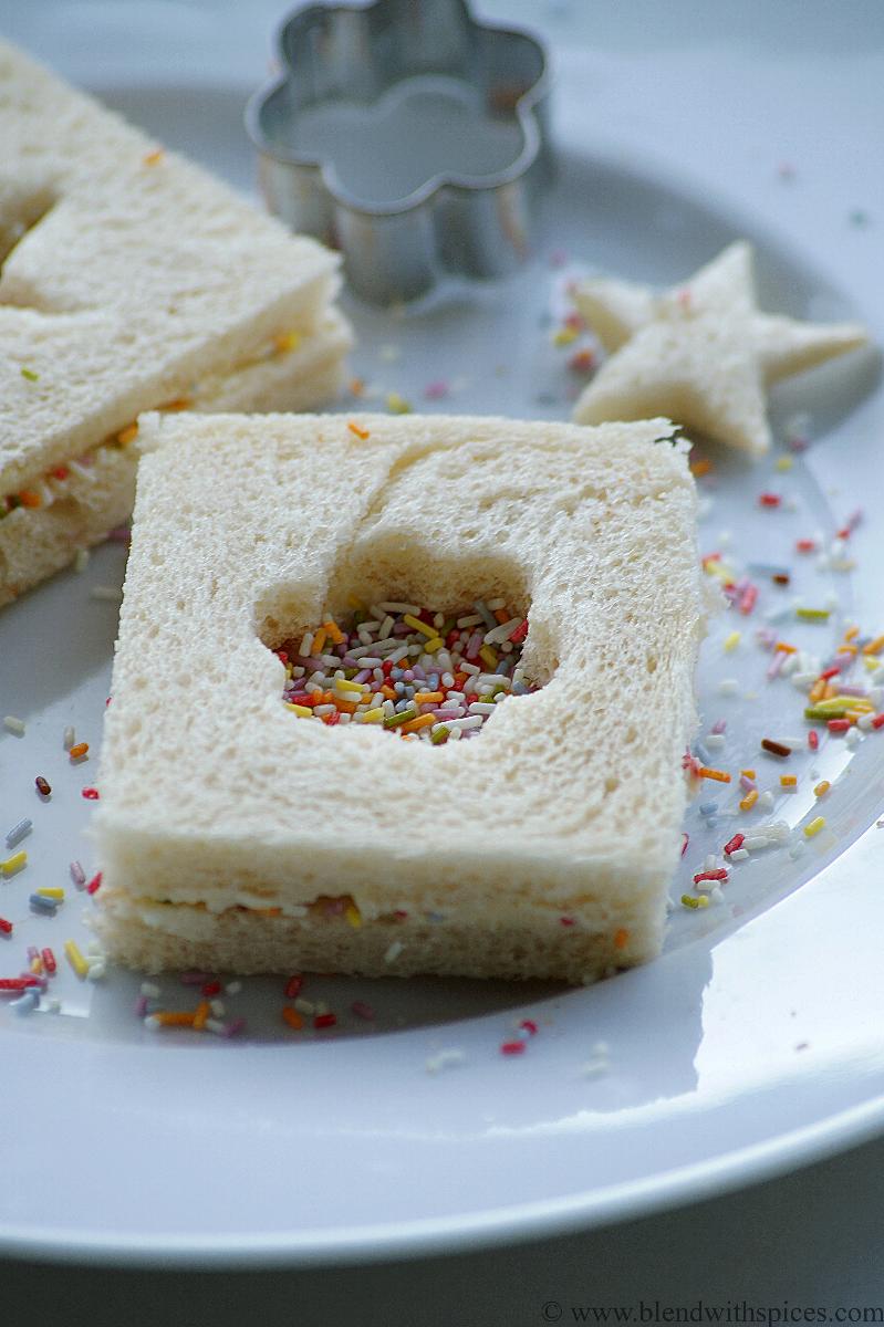 Sprinkle Sandwich Recipe Fairy Bread Sandwich Recipe Kids Snack Box