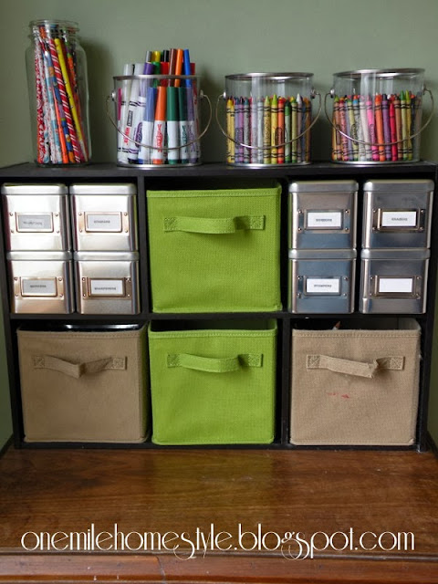Organizing Kid's Art Supplies