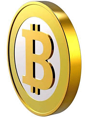Animated image of bitcoin 