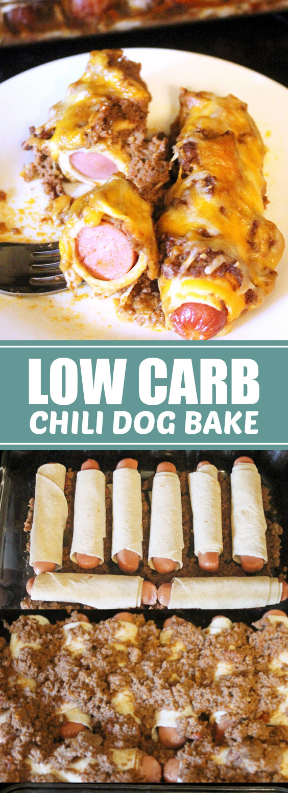 Low Carb Chili Dog Bake lowcarb chilidog