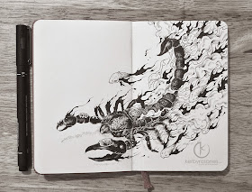 11-Scorpio-Kerby-Rosanes-Detailed-Moleskine-Doodles-Illustrations-and-Drawings-www-designstack-co