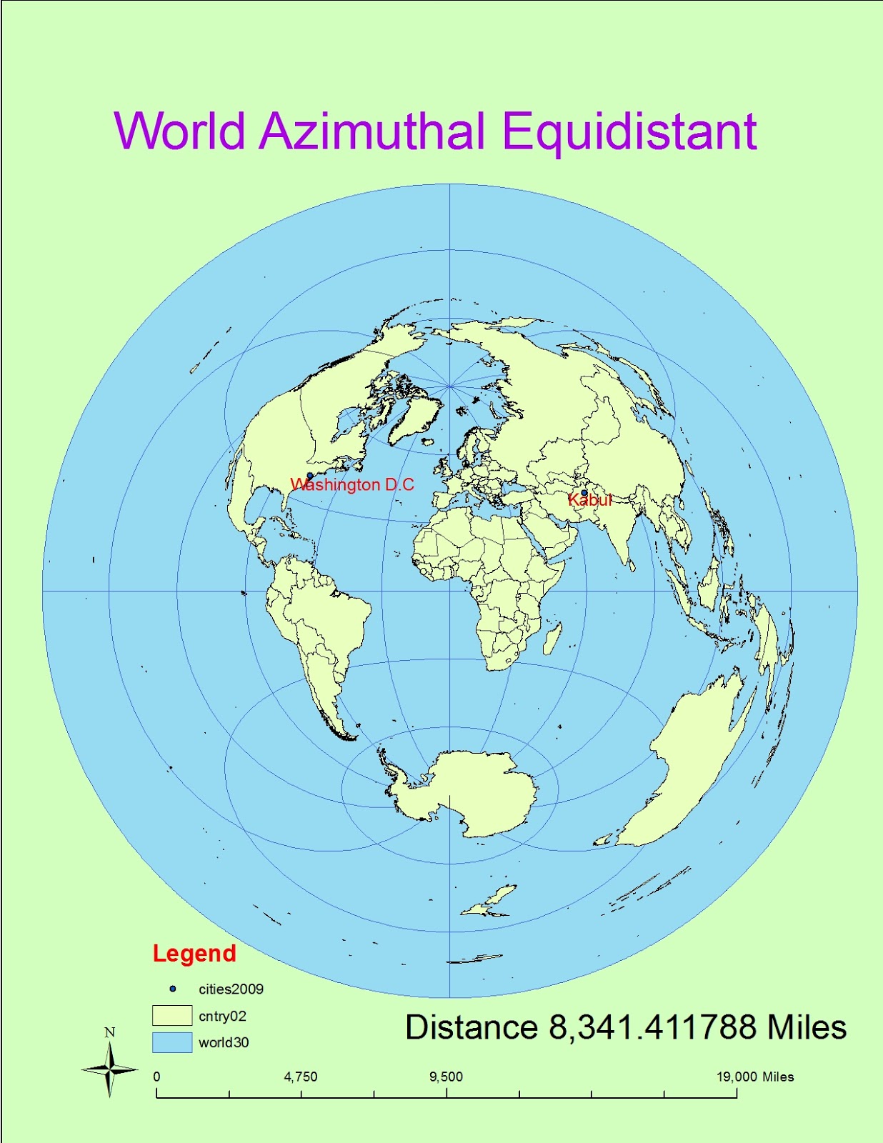 Geography 7: Lab 5: Projections in ArcGIS