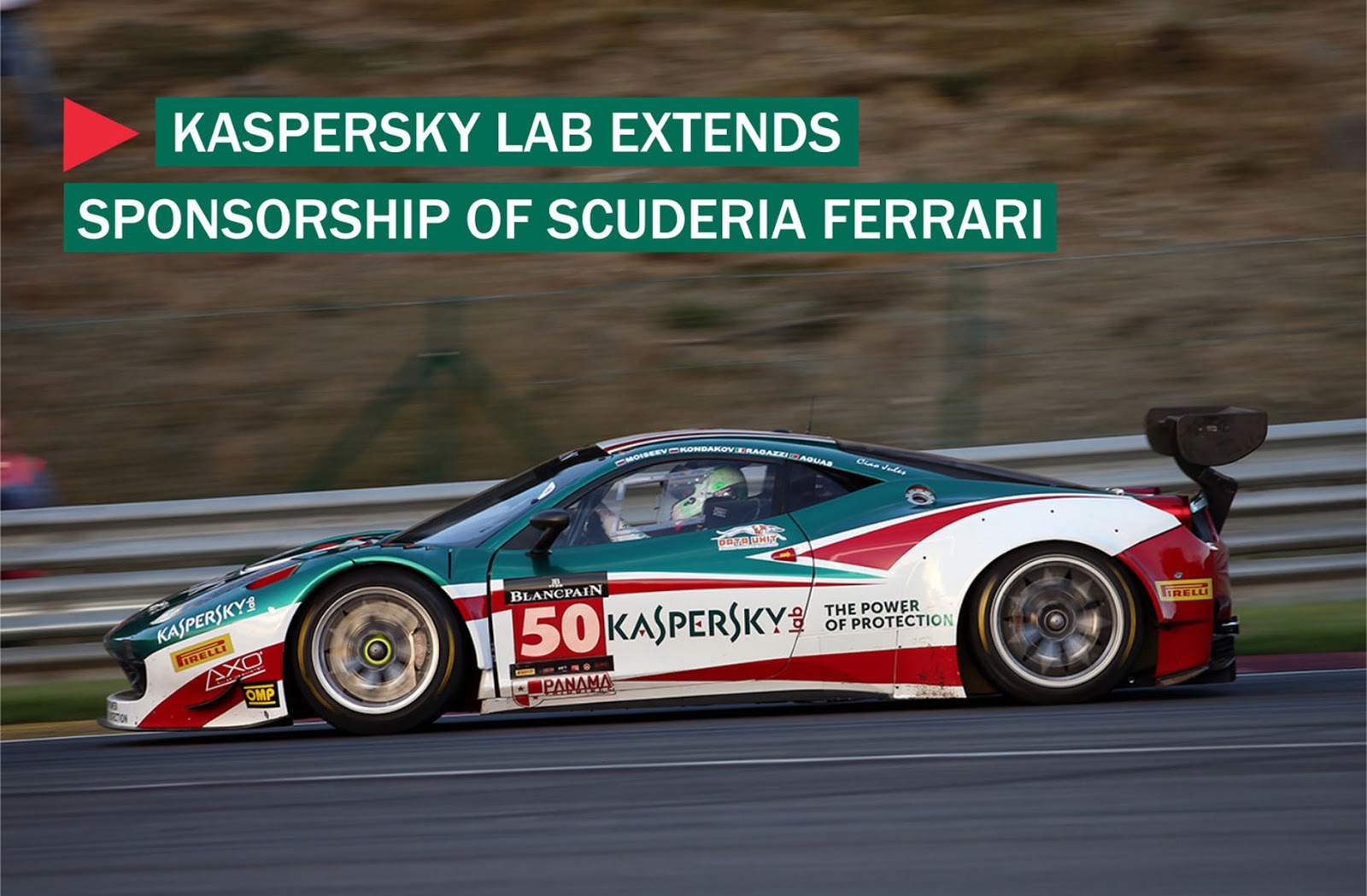Kaspersky Lab Extends Sponsorship of Scuderia Ferrari