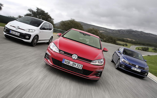 Volkswagen testa Golf, Polo e Up! GTI em Málaga - Espanha