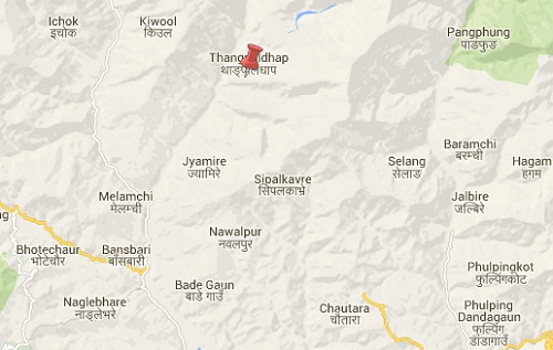 sindhupalchowk earthquake epicenter map