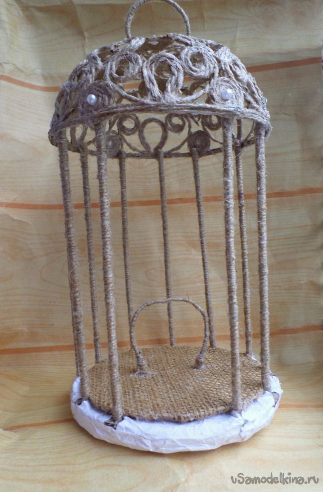 How to make bird cage from jute Crazzy Craft