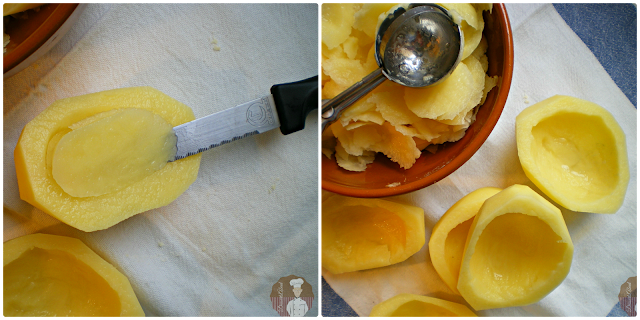 Vaciado de las patatas