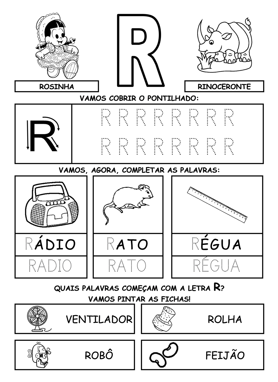 Alfabetizando com Mônica e Turma: Alfabeto - atividades