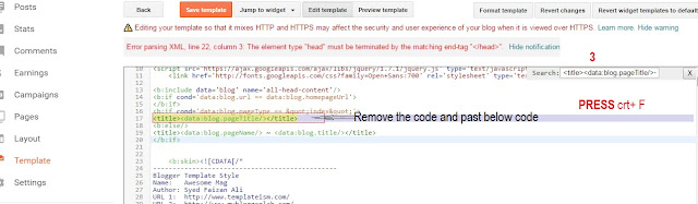 Change Default Title Tag on Blogger for SEO Change Default Title Tag on Blogger for SEO