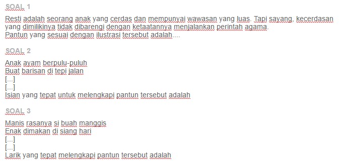 Buat Lah Pantun Anak Anak Sesuai Ciri Ciri Pantun Safekey