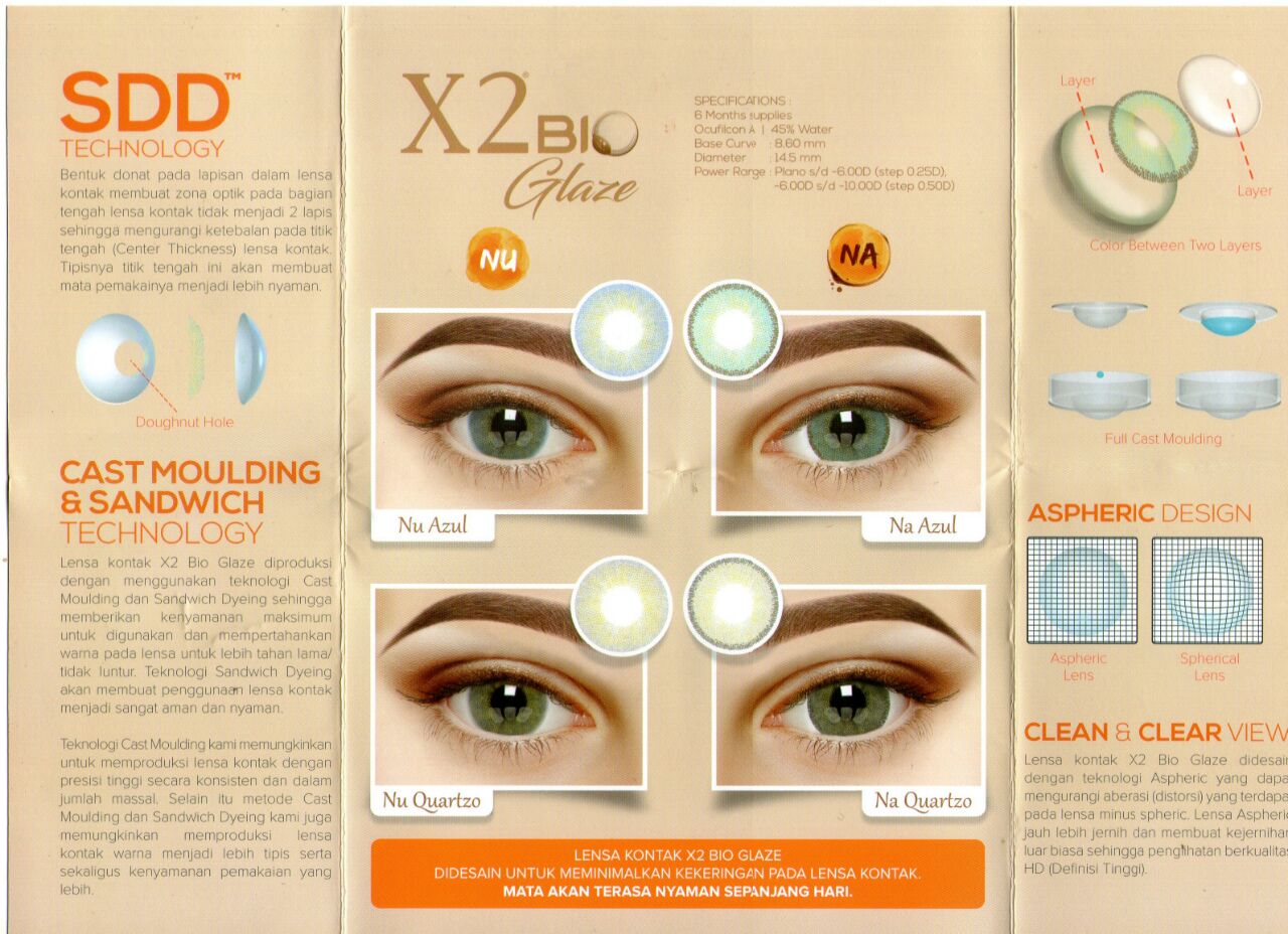 Softlens terbaik ternyaman dan ter ter ter REVIEW X2 BIO GLAZE Na Azul dan ...