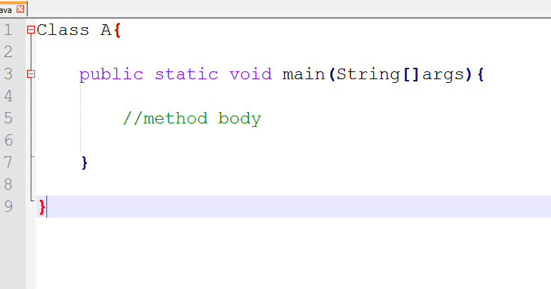 IT Master: Java Main Method