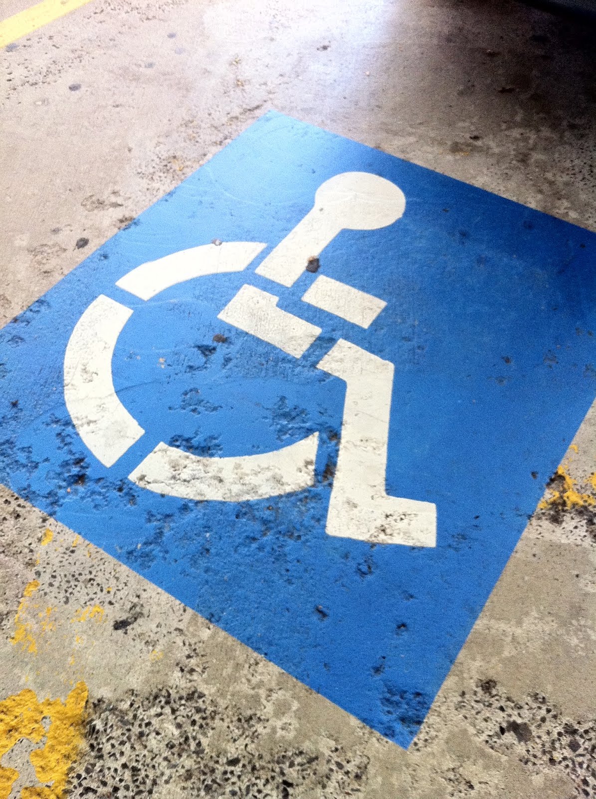 Handicap sign free image for commercial or blog use