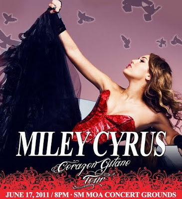 Miley Cyrus Live in Manila Concert Poster