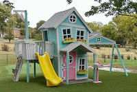 Casas de juegos de madera para niños