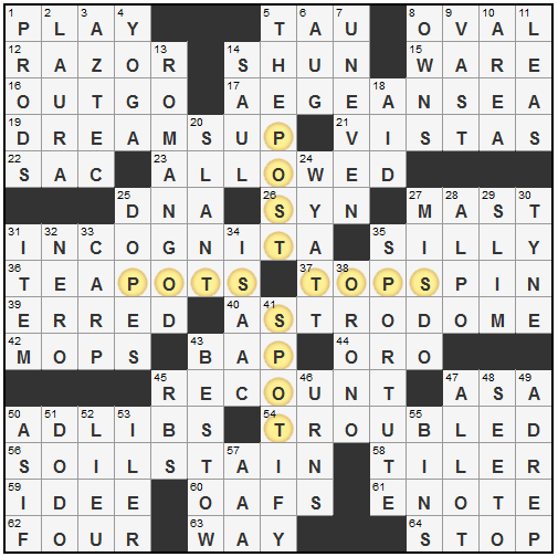 L.A.Times Crossword Corner Peg Slay