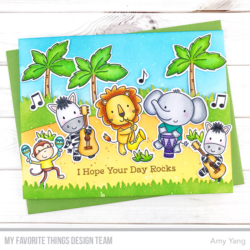 Handcrafted Cards Made With Love I hope Your Day Rocks! MFT