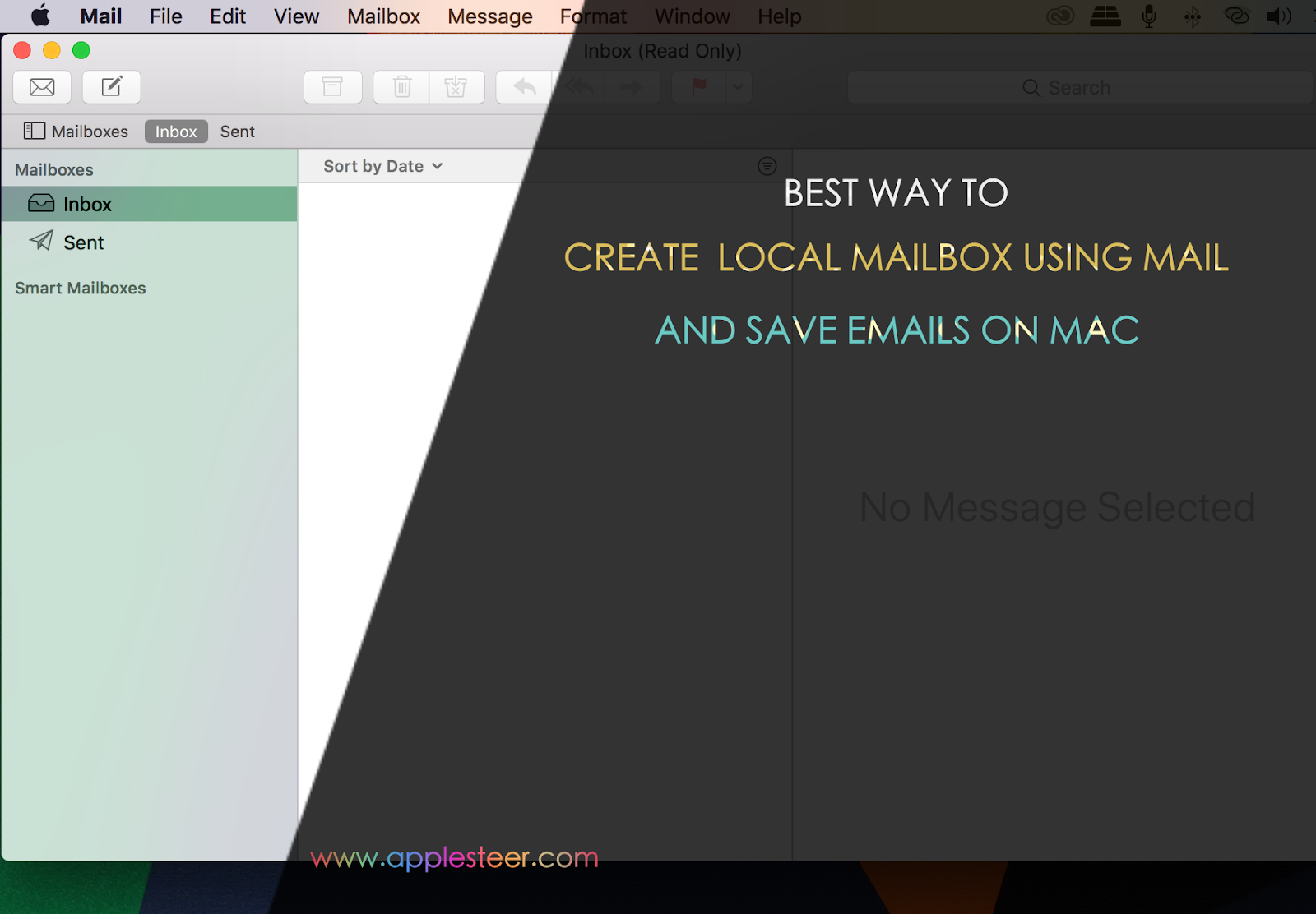 How to Create Local Mailboxes using Mail and Save Emails on your Mac