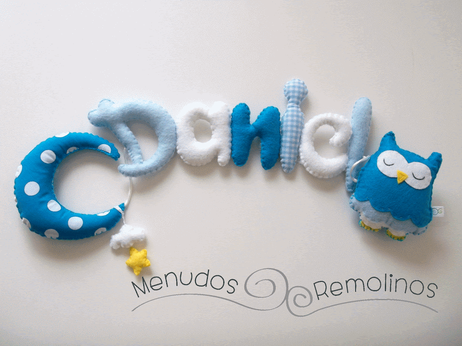Letras fieltro Daniel