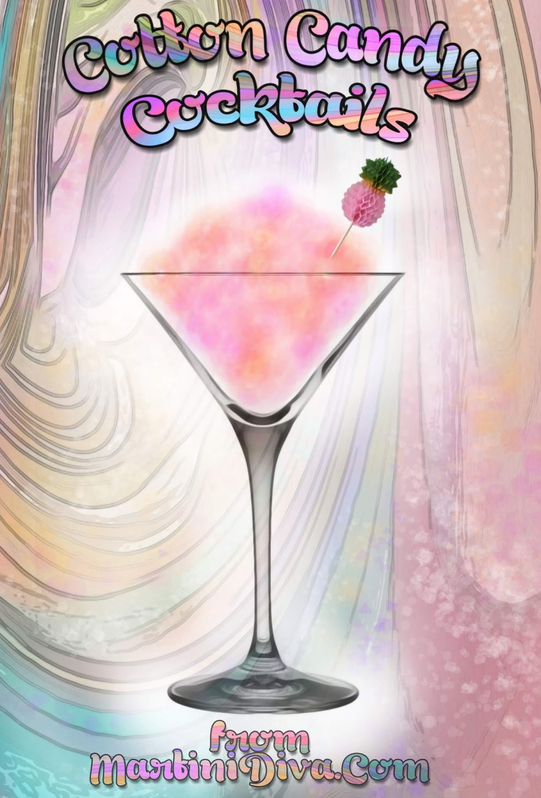 The MARTINI DIVA COTTON CANDY COCKTAILS