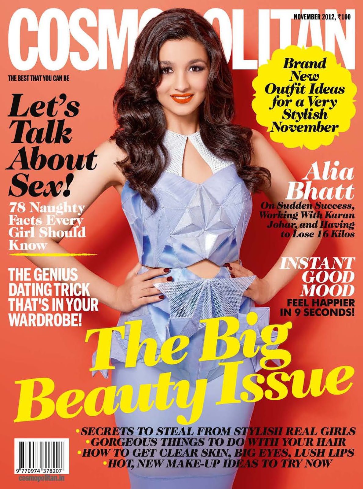 Alia Bhatt Featured On Cosmopolitan Magazine Cover | Scraps 4 U ...